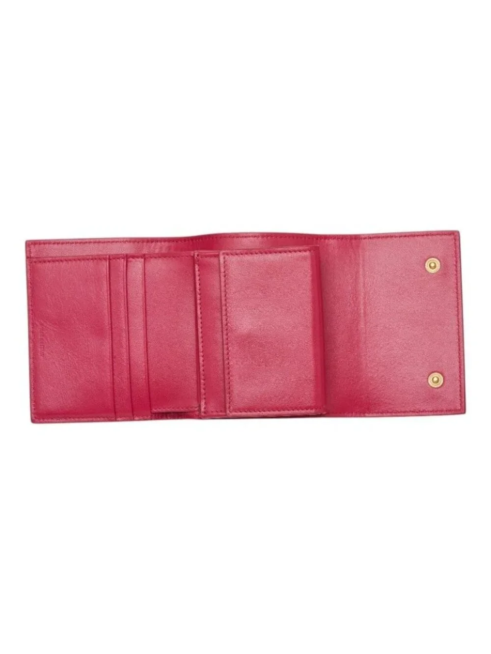 Celine Small Trifold Wallet Pink Leather
